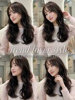 ヘアーサロン リアン 鴻巣店(hair salon Rien) 韓国風ゆるふわロングレイヤー×艶ダークブラウン/鴻巣