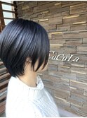 【CuCuLa】絶壁解消☆小顔丸みショートボブ 苦楽園ショート