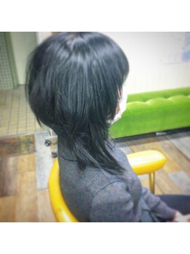 ヘアースペース 練馬店(hair space COCO) ボブからエクステでウルフレイヤーにチェンジ