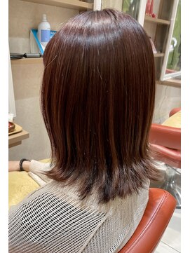 イマージュアヴェダ 丸井吉祥寺店 ピンク×外ハネロブ