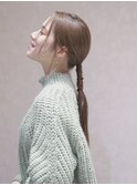 ストレートポニーテール