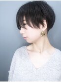 【morio池袋】20代30代暗髪アッシュブラック刈り上げショート