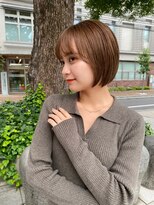 ディフィーノ 青山(DIFINO)&nbsp;【DIFINO青山】ショートボブ/レイヤーサイドバング/艶ブラウン