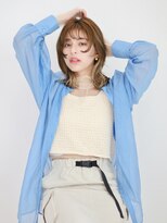 テトテ 門戸厄神店(tetote)&nbsp;顔周りレイヤー インナーカラー ショコラアッシュ