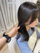 ネオリーブ チロル 横浜西口店(Neolive CiroL.)&nbsp;ダークグレージュ 大人ミディアム 韓国ヘア