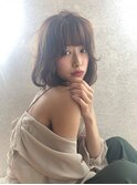 LAUREN☆sapporo☆大人可愛いバング×ベージュ☆tel0112328045