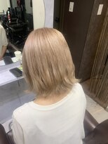 ミルクティー、ダブルカラー、ブリーチカラー