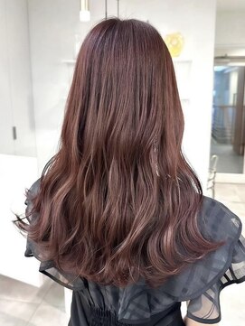 ハオ(hao) 【hao渋谷】akane ピンクカラーくびレイヤー10代20代30代