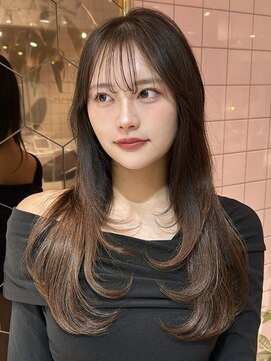 ルームバイシー 新宿(Loom. by Sea) ○小顔前髪顔周り×レイヤーカット【髪質改善/新宿/韓国ヘア】