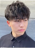 波巻きツイストスパイラル 刈り上げショート ツイスパ