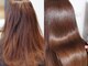 ヘアーアンドエステ ハラダ 滝ノ水店(Hair&Esthe Harada)の写真/ダメージレスな縮毛矯正でまっすぐになり過ぎない柔らかストレートヘアに！思わず触れたくなるさらツヤ髪