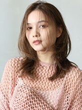 アース 新越谷店(HAIR&MAKE EARTH) 綺麗めミディアムウルフ