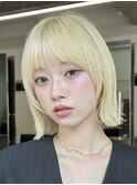 レイヤーボブ/顔周りレイヤー/外ハネボブ/垢抜けボブ/大人ボブ