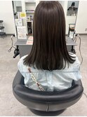 マットグレージュ　トリートメント　重めボブ