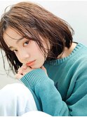 ミディアム/ワンカール/ボブ/ショコラベージュ