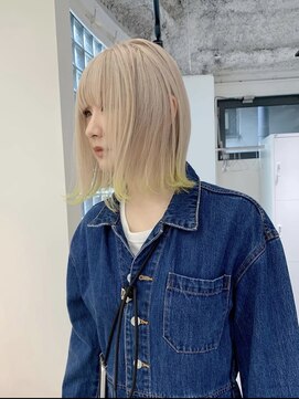 ペレ アネックス 大阪梅田茶屋町店(PELE ANNEX) くびれヘア/アプリコットオレンジ/夏のヘアアレンジ/梅田