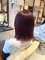 ヘアーメイク ブランニュー 東生駒店(hair make Brand new) カシスレッド 艶カラー
