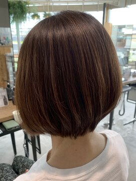 グランデュール 東静岡池田店(GRANDEUR) ボブショートカットブラウンヘア