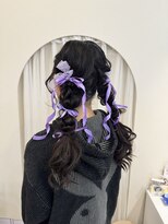 ヘアメイクアンドセットサロン リッコ(Hair make&set salon Ricco)&nbsp;【梅田ヘアセット】ツイン編みおろし