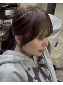 【RYUYA】小顔見せ顔まわりレイヤー×一つ結びポニーテール