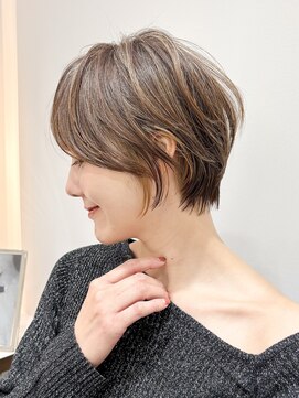 ロンド メリー 大宮(Lond merry) 丸みショートボブ/レイヤー/20代30代40代50代/顔周りカット