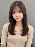 髪質改善結べるレイヤーカット×ブリーチなし透明感カラー×韓国