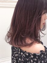 ブルーフェーセス 表参道(blue faces) 『bluefaces』スモーキーピンクグレージュ×フェザーレイヤー