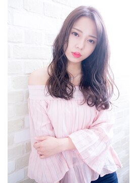 エルサフィロ キタハマ(el zafiro kitahama) 【el zafiro kitahama】センターパート ウェーブ セミディー