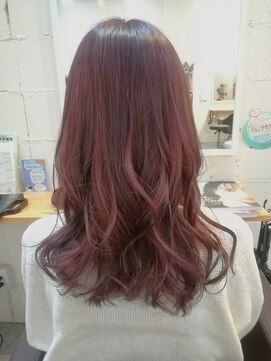 アルート 町田店(aroot) #ダブルカラー#赤み強めパープル