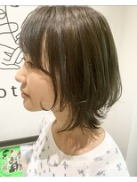 テトテヘアー(tetote hair) ミディアム×ミントアッシュ