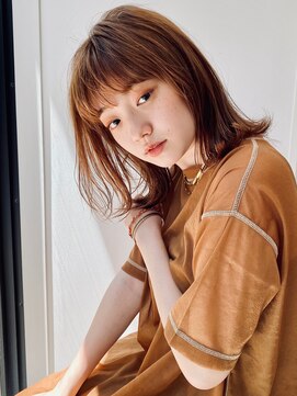 エムスラッシュ たまプラーザ(M.SLASH) 大人かわいい/外ハネミディ/シークレットカラー/たまプラーザz