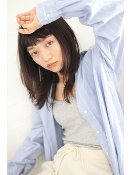 ファム(FAM) オン眉 レイヤーロング ワイドバング 代官山 中目黒 恵比寿