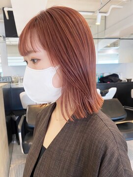 アイティー バイ アルバム 中野店(IT by ALBUM) アプリコットピンク_ショコラアッシュヘルシースタイル_ba410091