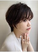 グレージュカラー/斜めバング/シルキーベージュ/銀座/髪質改善