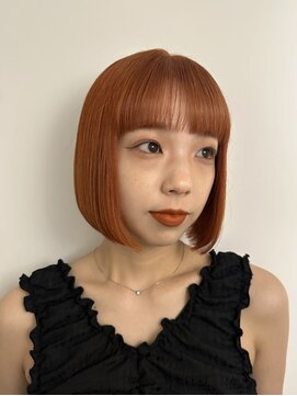 シェノン 表参道(CHAINON) ぱつっとボブオレンジカラー☆