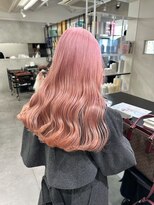 ベレーザ 渋谷(BELEZA)&nbsp;6483ニュアンスカラーホワイトピンク波巻きミルクティーピンク