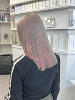 ペレ 栄店(PELE) デザインカラー/レイヤーカット/ウェットヘア/オリーブベージュ