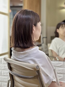 トランクサロンカッパード 大人ぱっつんボブ＋イルミナカラー＋生コラーゲンTR