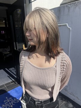 ログ 高松木太店(Log) ブリーチ/ダブルカラー/ケアブリーチ/レイヤーカット/ボブ/高松