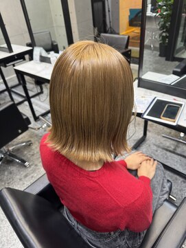 パヌポン 原宿表参道(PANUPON) ケアブリーチハイトーンくすみミルクティーベージュ