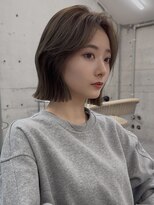 サイン 渋谷(SIGN) レイヤーボブレイヤーカットグレージュブリーチ無し