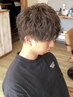 【注目！】シャドーパーマ+メンズカット￥14300