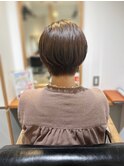 イメチェン/ホワイトブロンド/外ハネボブ/美髪