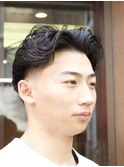 Taper Fade×Perm Style