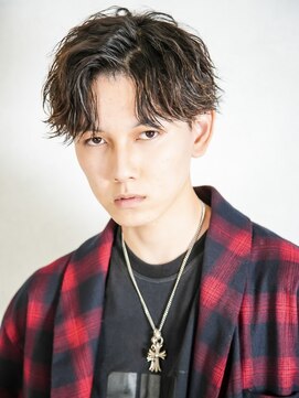 エデンバイトゥルークリエイション(EDEN by True Creation) ツーブロックアップバングツイストスパイラルパーマ無造作波巻き