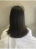 ワンレングスストレート