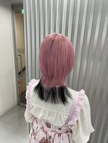 シェア 天王寺(share) ピンク×ブラック×エンドカラー【野崎】