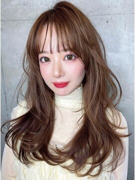 クーエフー(coo et fuu) レイヤーカット透明感カラーシースルーバング秋カラー