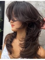 ヌエン 渋谷(NU/EN)&nbsp;海外ガール風ロングレイヤーカット/バタフライカット/小顔カット