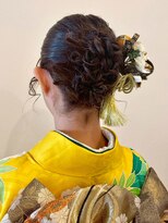 アエル キセラ川西(aeru)&nbsp;【和装】上品シニヨン×金紐タッセル【能勢電鉄絹延橋駅】